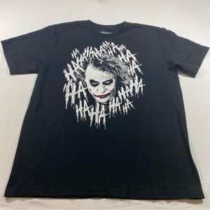 The Dark Night Shirt large graphic the joker Short Sleeve black white shirt